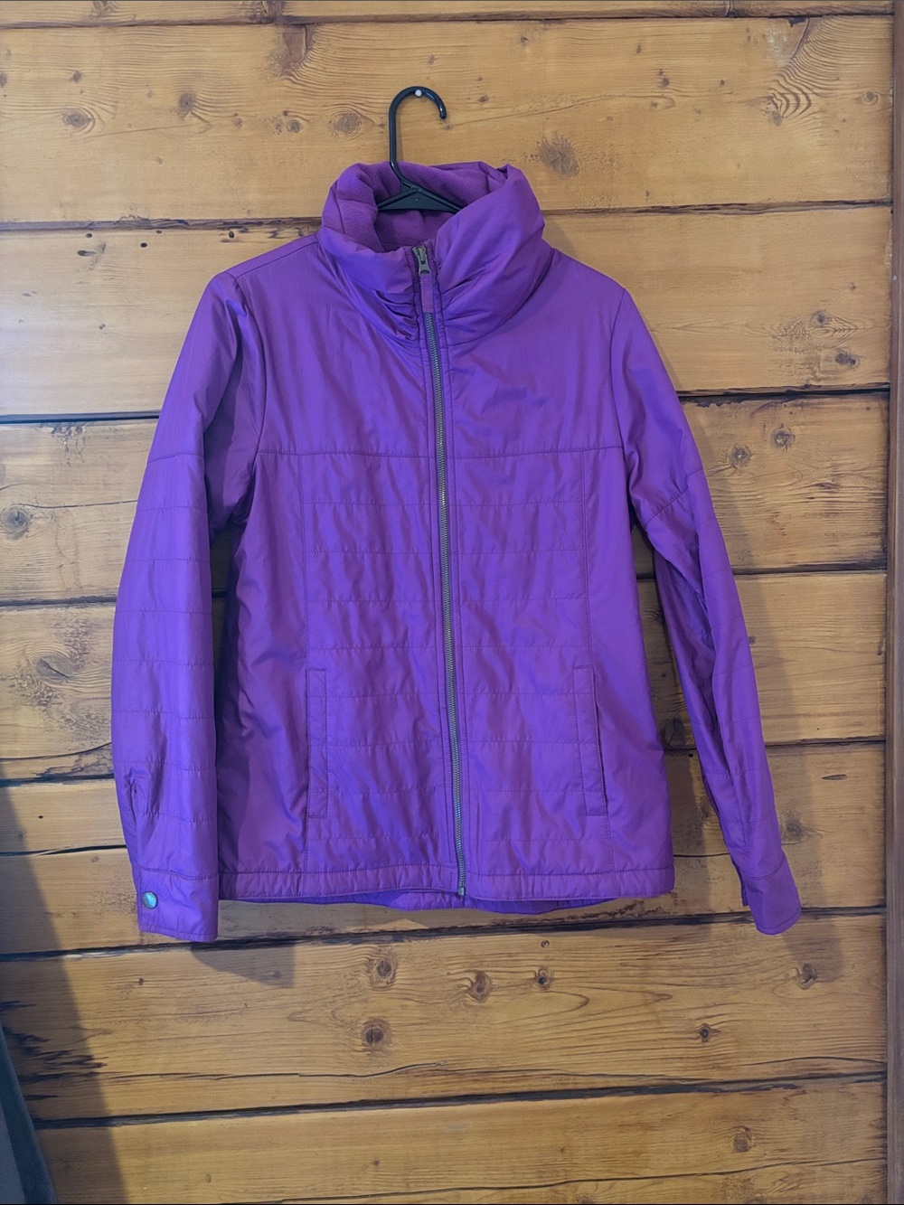 Columbia Purple Full-Zip Packable Puffer Jacket